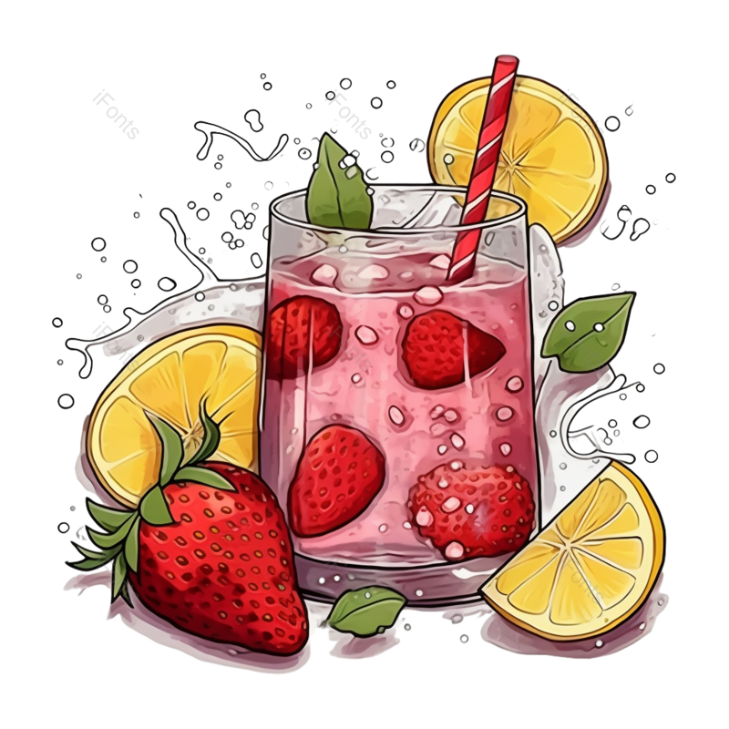 清爽图片,夏天元素,餐饮PNG,柠檬免抠素材